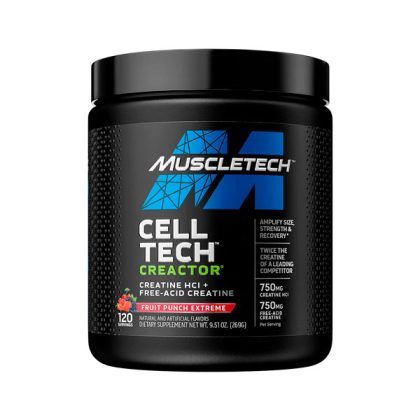 MUSCLETECH, CELLTECH, CELLTECH CREACTOR, CREACTOR, 120 SERV, CREATINA